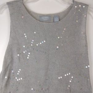 Old Navy Snowflake Sleeveless Top Size Large